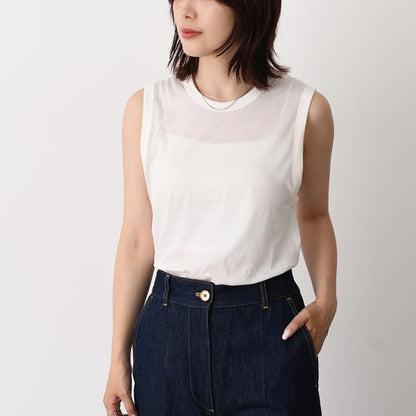 AMI PARIS ノースリーブクルーネックトップス