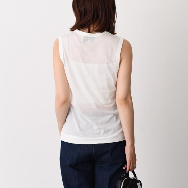 AMI PARIS ノースリーブクルーネックトップス
