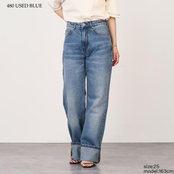 AMI PARIS AMI DE COEUR アミパリス ウォッシュドデニム ラージフィット ジーンズ