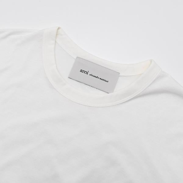 AMI PARIS Ami De Coeur シルケット加工ジャージー ショートスリーブ Tシャツ