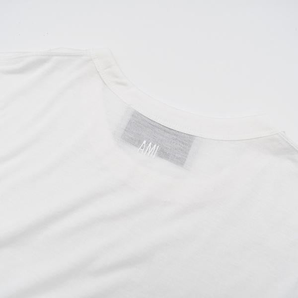 AMI PARIS Ami De Coeur シルケット加工ジャージー ショートスリーブ Tシャツ
