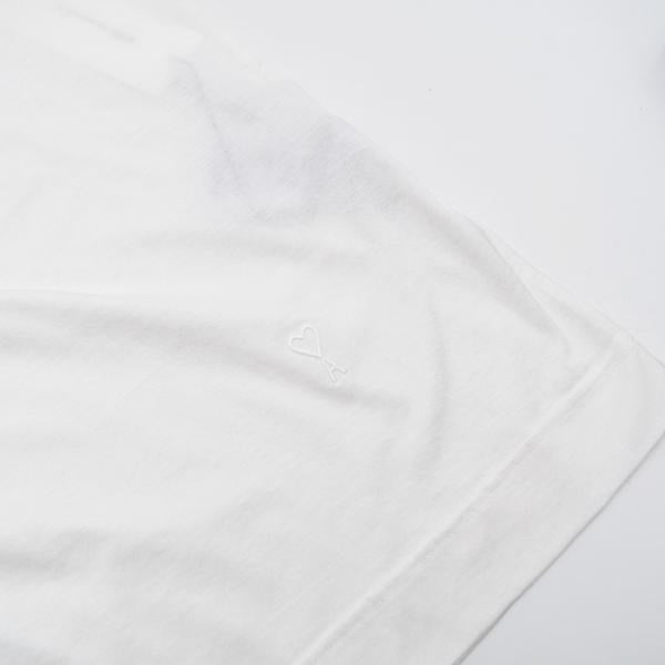 AMI PARIS Ami De Coeur シルケット加工ジャージー ショートスリーブ Tシャツ