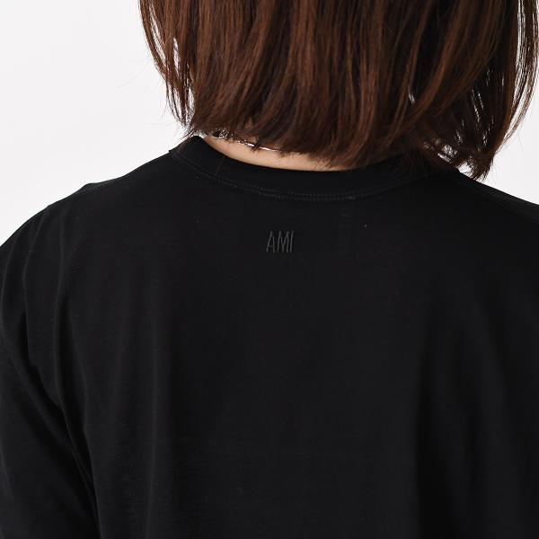 AMI PARIS Ami De Coeur シルケット加工ジャージー ショートスリーブ Tシャツ