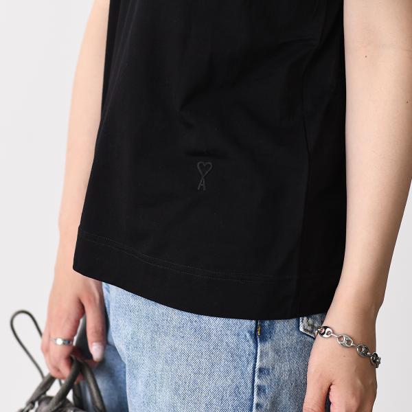 AMI PARIS Ami De Coeur シルケット加工ジャージー ショートスリーブ Tシャツ