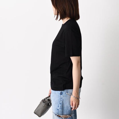 AMI PARIS Ami De Coeur シルケット加工ジャージー ショートスリーブ Tシャツ
