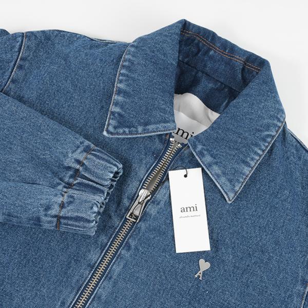 AMI PARIS AMI DE COEUR デニム ジップジャケット