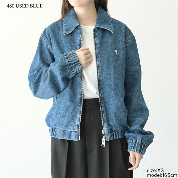 AMI PARIS AMI DE COEUR デニム ジップジャケット