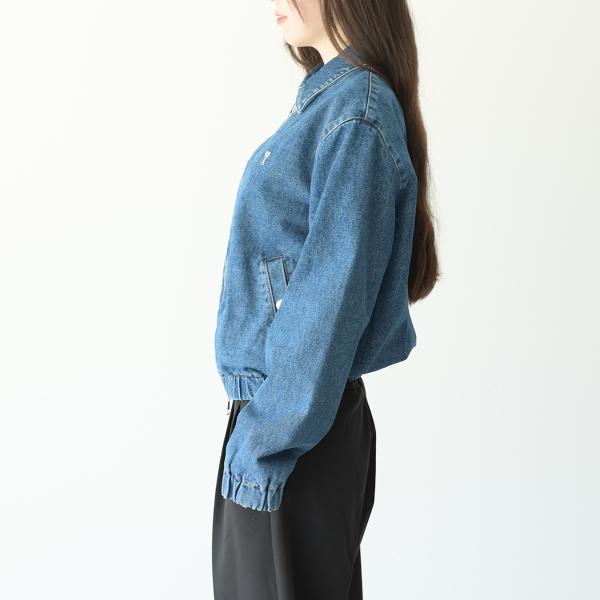 AMI PARIS AMI DE COEUR デニム ジップジャケット
