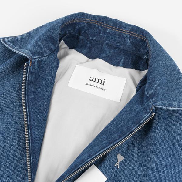 AMI PARIS AMI DE COEUR デニム ジップジャケット