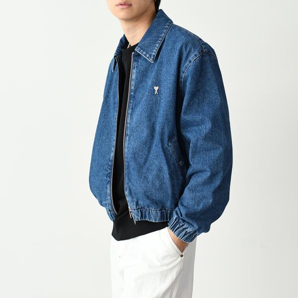 AMI PARIS AMI DE COEUR デニム ジップジャケット