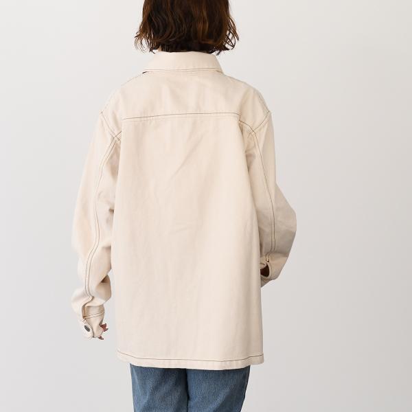 AMI PARIS AMI DE COEUR アミパリス Ami de Coeur カラーコットンツイル オーバーシャツ