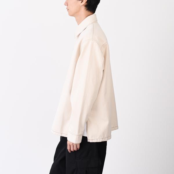 AMI PARIS AMI DE COEUR アミパリス Ami de Coeur カラーコットンツイル オーバーシャツ