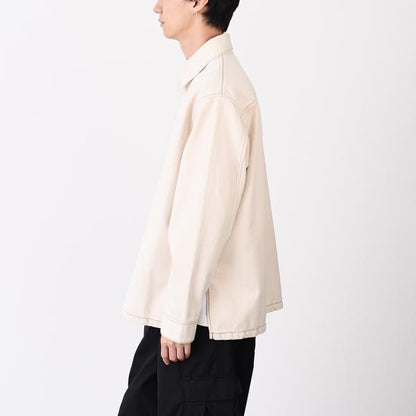 AMI PARIS AMI DE COEUR アミパリス Ami de Coeur カラーコットンツイル オーバーシャツ
