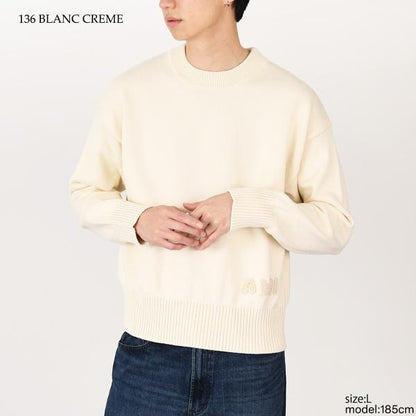 AMI ALEXANDRE MATTIUSSI Ami 엠브로이드 크루넥 스웨터 