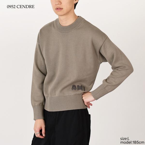 AMI ALEXANDRE MATTIUSSI Ami 엠브로이드 크루넥 스웨터 