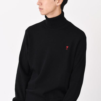 AMI PARIS AMI DE COEUR アミパリス Ami De Coeur タートルネック メリノウールニット セーター