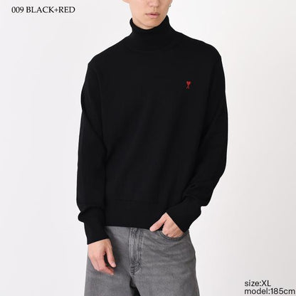 AMI PARIS AMI DE COEUR アミパリス Ami De Coeur タートルネック メリノウールニット セーター