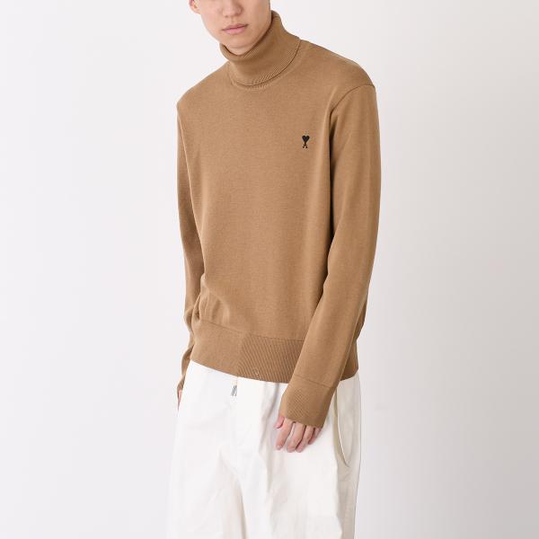 AMI PARIS AMI DE COEUR アミパリス Ami De Coeur タートルネック メリノウールニット セーター