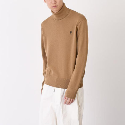 AMI PARIS AMI DE COEUR アミパリス Ami De Coeur タートルネック メリノウールニット セーター