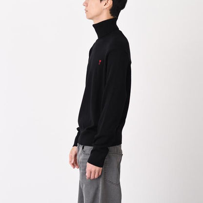 AMI PARIS AMI DE COEUR アミパリス Ami De Coeur タートルネック メリノウールニット セーター