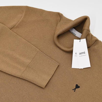 AMI PARIS AMI DE COEUR アミパリス Ami De Coeur タートルネック メリノウールニット セーター
