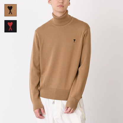 AMI PARIS AMI DE COEUR アミパリス Ami De Coeur タートルネック メリノウールニット セーター