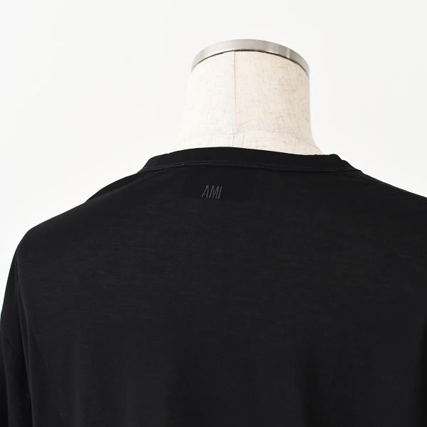 AMI PARIS Ami De Coeur シルケット加工ジャージー ショートスリーブ Tシャツ