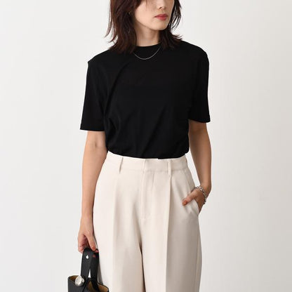 AMI PARIS Ami De Coeur シルケット加工ジャージー ショートスリーブ Tシャツ