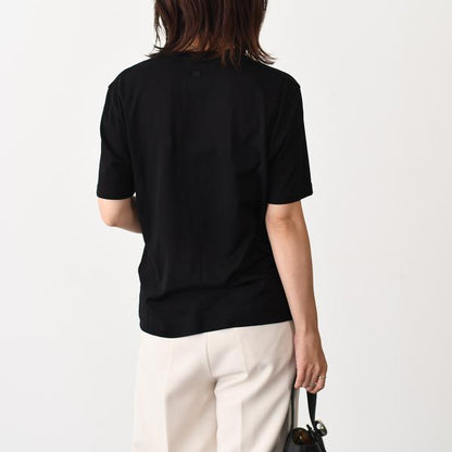 AMI PARIS Ami De Coeur シルケット加工ジャージー ショートスリーブ Tシャツ