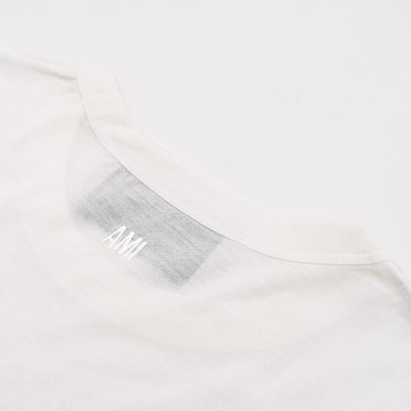AMI PARIS Ami De Coeur シルケット加工ジャージー ショートスリーブ Tシャツ
