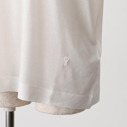 AMI PARIS Ami De Coeur シルケット加工ジャージー ショートスリーブ Tシャツ