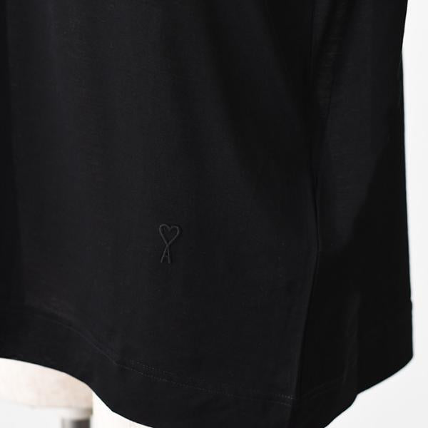 AMI PARIS Ami De Coeur シルケット加工ジャージー ショートスリーブ Tシャツ