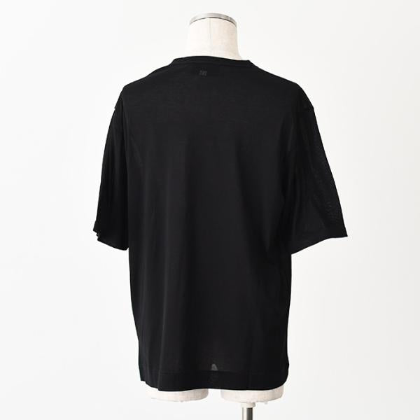 AMI PARIS Ami De Coeur シルケット加工ジャージー ショートスリーブ Tシャツ