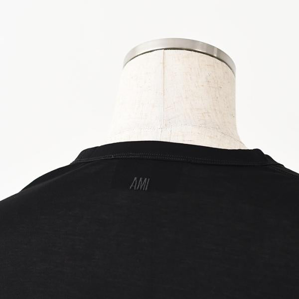 AMI PARIS Ami De Coeur シルケット加工ジャージー ショートスリーブ Tシャツ