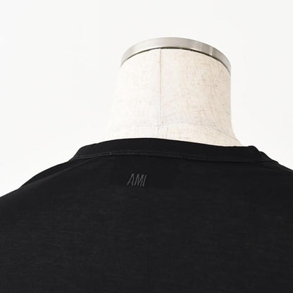 AMI PARIS Ami De Coeur シルケット加工ジャージー ショートスリーブ Tシャツ