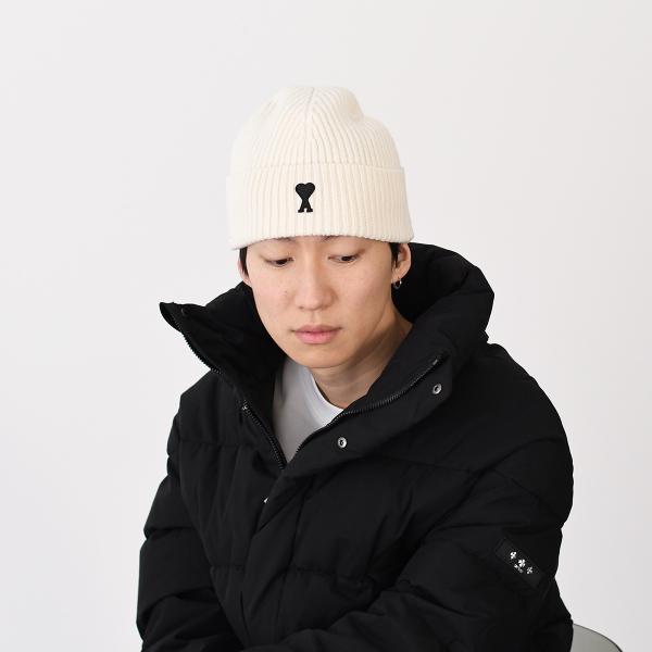 AMI PARIS AMI DE COEUR Wool Beanie 