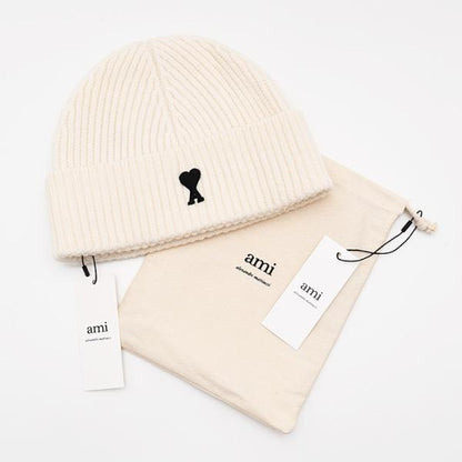 AMI PARIS AMI DE COEUR Wool Beanie 