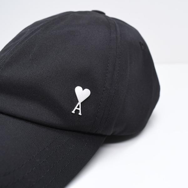 AMI PARIS Ami de Coeur ナイロン＆コットン テクニカルツイル スタッド キャップ
