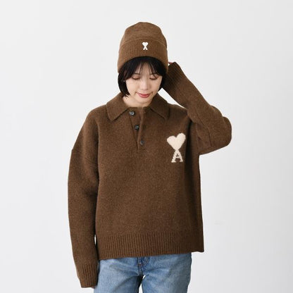 AMI PARIS AMI DE COEUR CLOUDY 비니 캡 