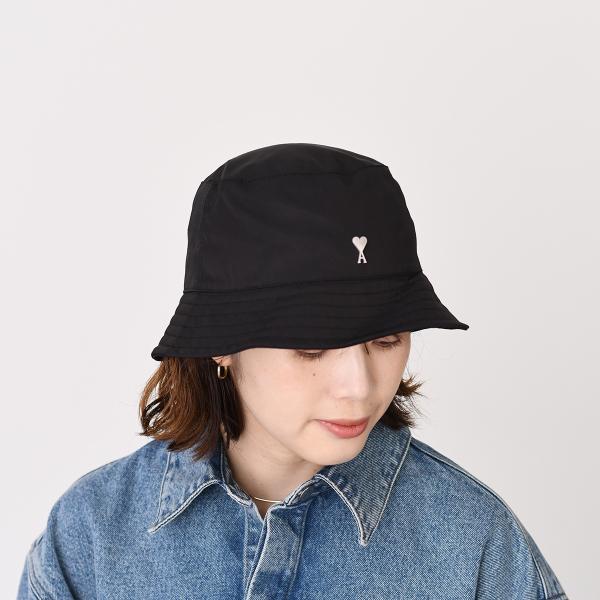 AMI PARIS AMI DE COEUR アミパリス Ami de Coeur スタッド ナイロン バケットハット