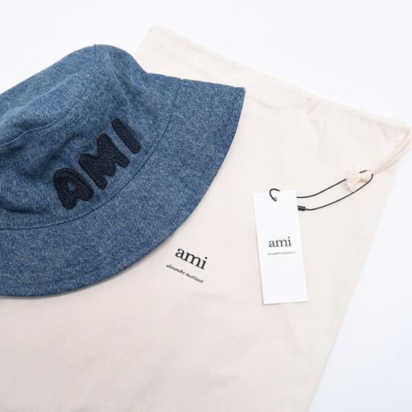 AMI PARIS AMI PARIS  パッチ ウォッシュドデニム バケットハット