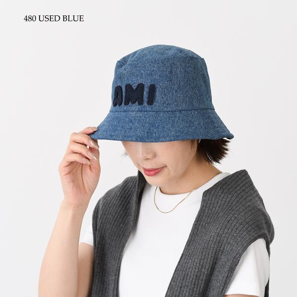 AMI PARIS AMI PARIS  パッチ ウォッシュドデニム バケットハット