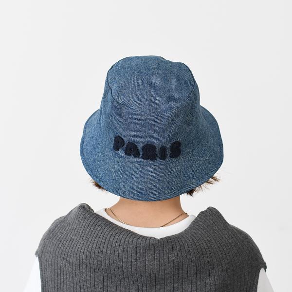AMI PARIS AMI PARIS  パッチ ウォッシュドデニム バケットハット
