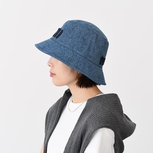 AMI PARIS AMI PARIS  パッチ ウォッシュドデニム バケットハット