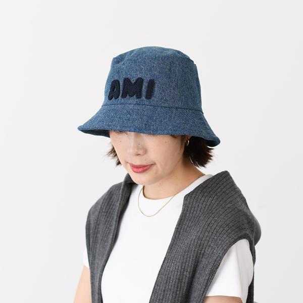 AMI PARIS AMI PARIS  パッチ ウォッシュドデニム バケットハット