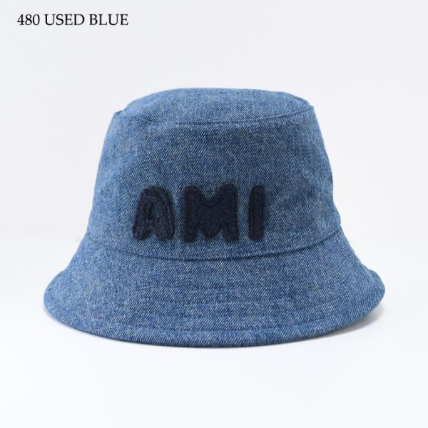 AMI PARIS AMI PARIS  パッチ ウォッシュドデニム バケットハット