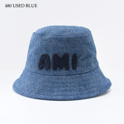 AMI PARIS AMI PARIS  パッチ ウォッシュドデニム バケットハット