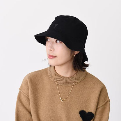 AMI PARIS AMI DE COEUR アミパリス Ami de Coeur コットン バケットハット