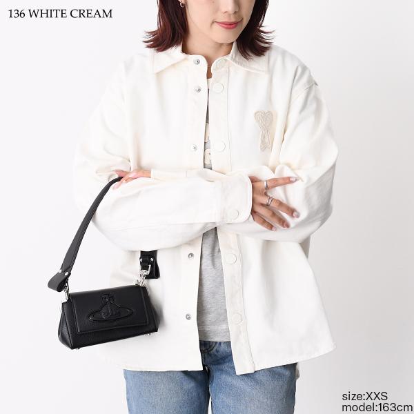 AMI PARIS Ami De Coeur カラーコットンツイル オーバーシャツ