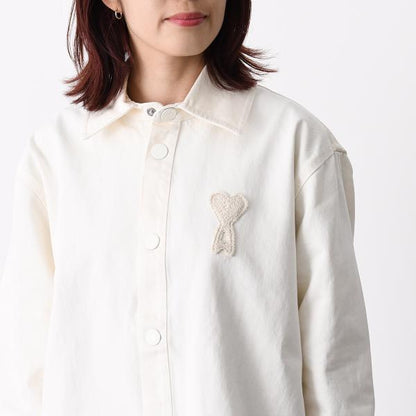 AMI PARIS Ami De Coeur カラーコットンツイル オーバーシャツ